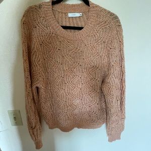 Lush pink speckle sweater
